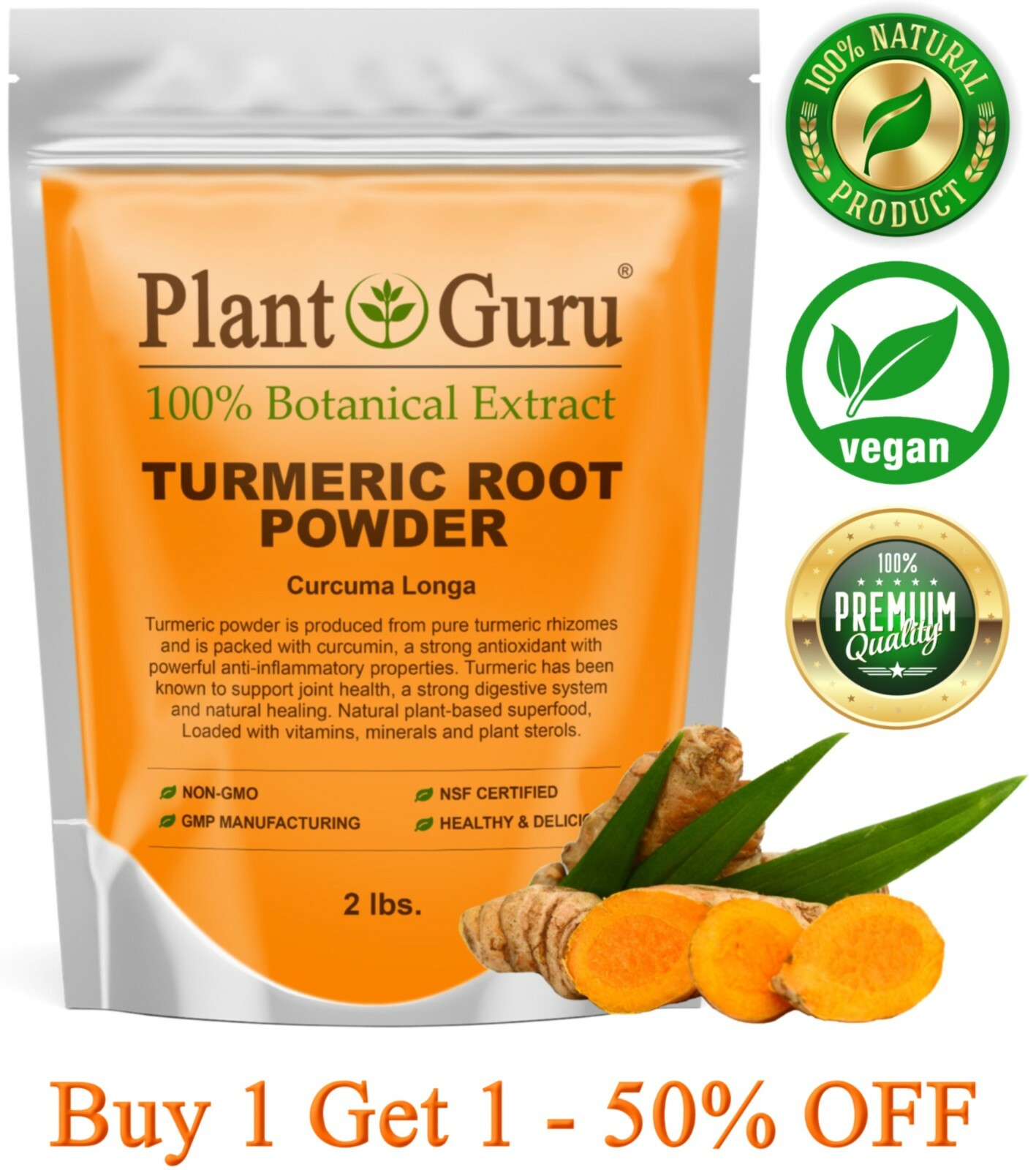 Turmeric Root Powder 2lb. Curcumin Curcuma Longa Pure Raw Natural Tumeric Spice gallery
