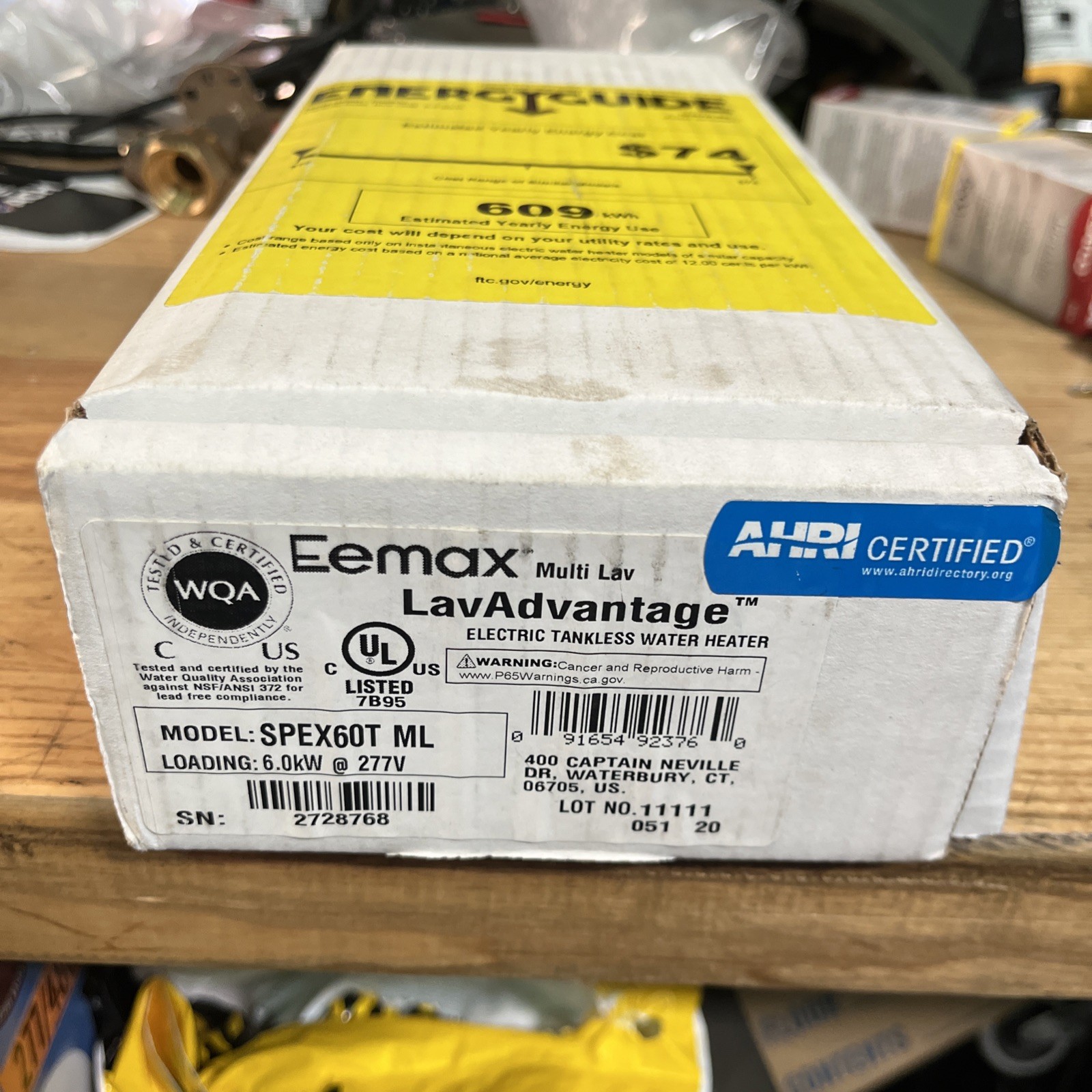 EEMAX SPEX60T ML Commercial/Residential Electric Tankless Water Heater NEW gallery