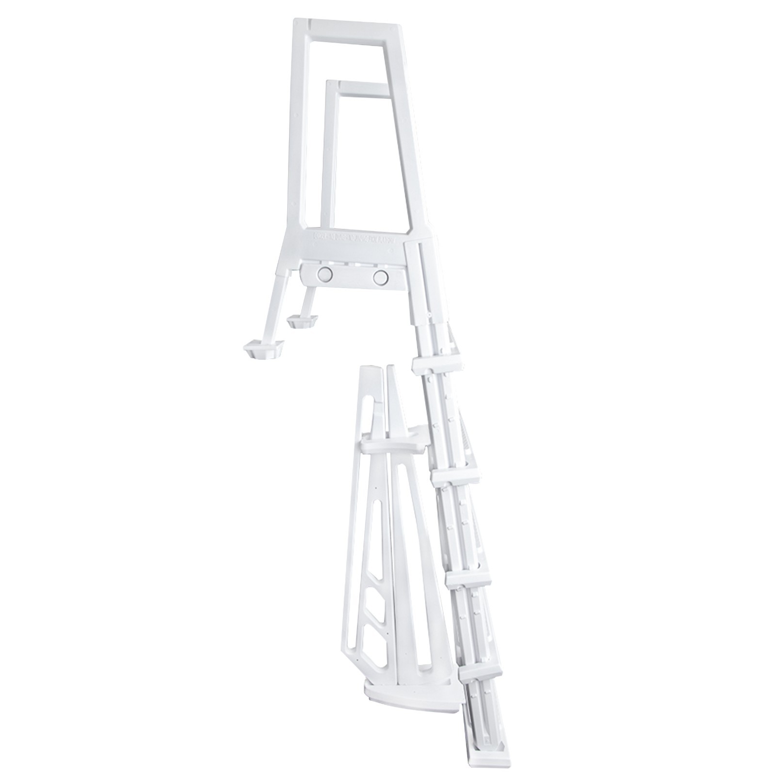 Aqua Select Heavy Duty Resin In-Pool Above Ground Swimming Pool Ladder - White gallery