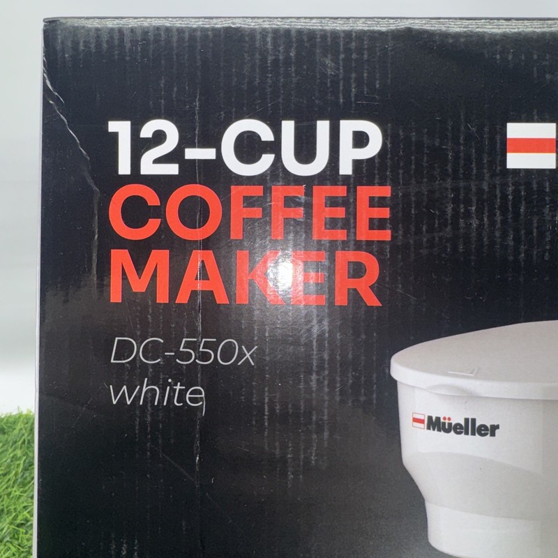 Mueller 12 Cup Coffee Maker DC-550X White Drip Brewer Keep Warm Anti-Drip New gallery