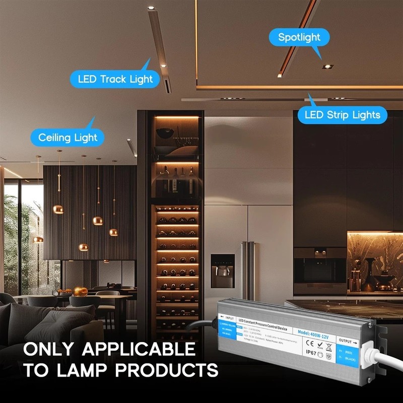 LED Driver 100 Watts Waterproof IP67 Power Supply 85V-265V AC to 12V DC Conve... gallery