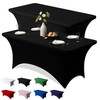 2 Pack 6FT Spandex Table Cloth - 72 x 30 Inch Rectangular Stretch Tablecloth,... gallery