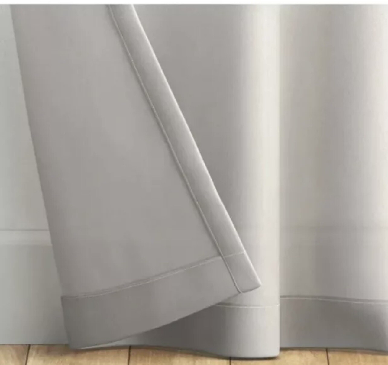 Room Essentials Sheer Voile Window Curtain ONE Panel Gray 60"W x 84"L gallery