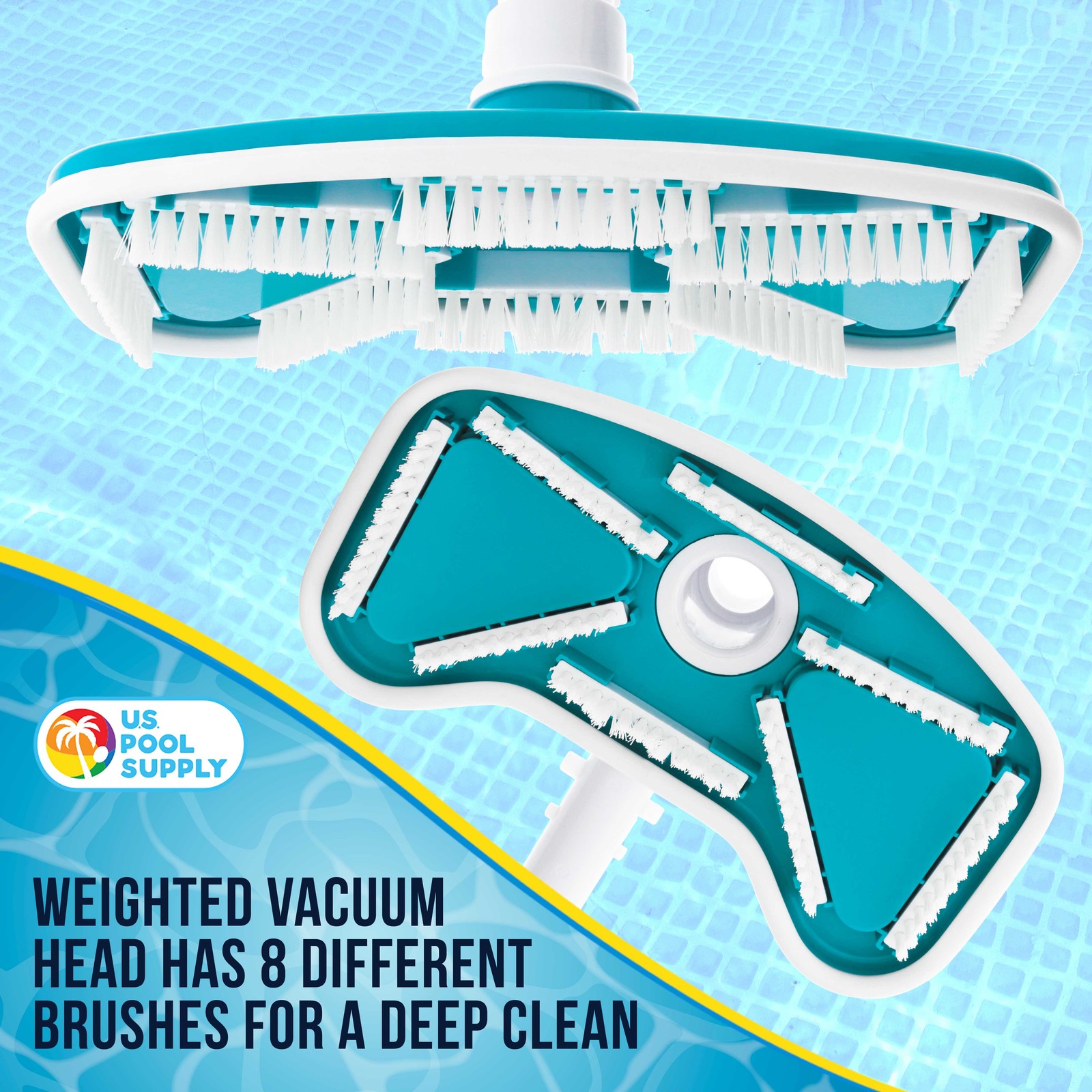 Weighted Butterfly Swimming Pool Vacuum Head, Vinyl Lined, Clean Remove Debris gallery