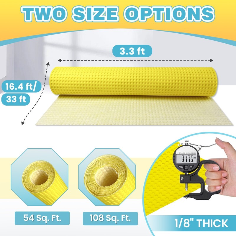 1/8" Uncoupling Membrane - Waterproof Tile Underlayment--30% Off - Limited! gallery