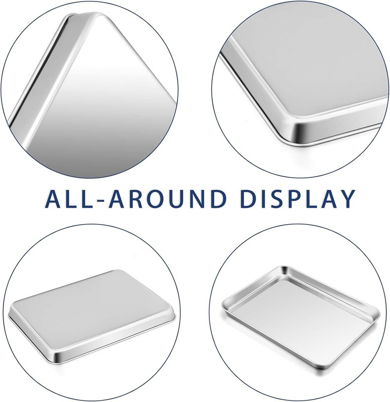 Large Baking Sheet P&P CHEF Stainless Steel Cookie Pan Tray Non Toxic 16x12x1" gallery