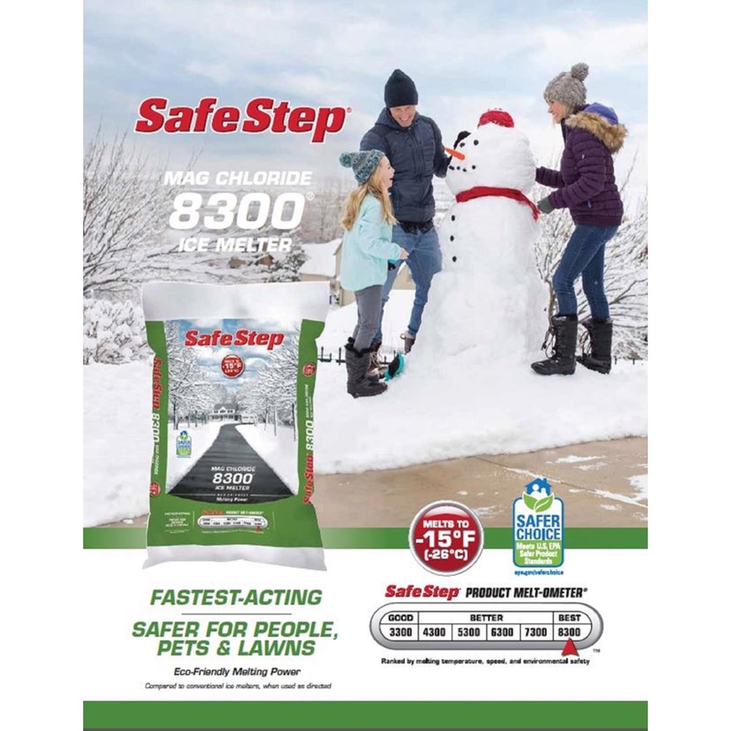 Safe Step Environmental & Pet Friendly Magnesium Chloride Ice Melt Crystal 50 lb gallery