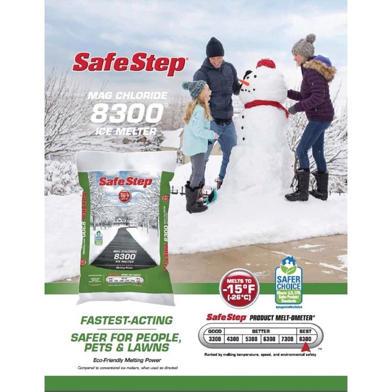 Safe Step Environmental & Pet Friendly Magnesium Chloride Ice Melt Crystal 50 lb gallery