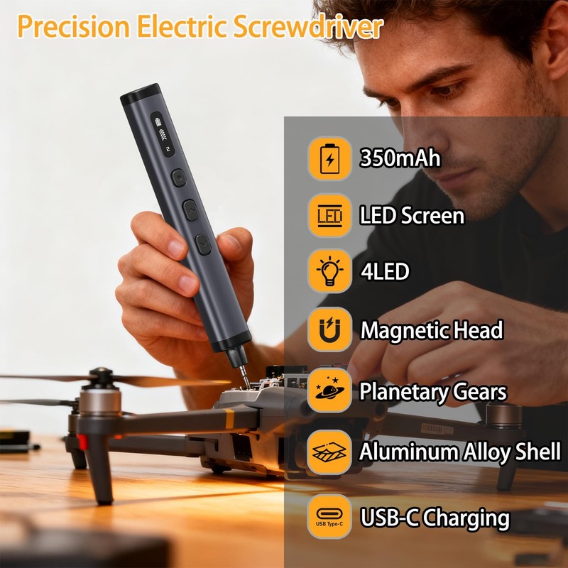 Screwdriver Set, 78 in 1 Power Precision Screwdriver Set, 5 Torque Modes with... gallery