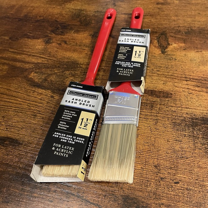 🐝 Collective Elements 1.5” Angled Sash Painting Brush- 2 Counts #️⃣ gallery