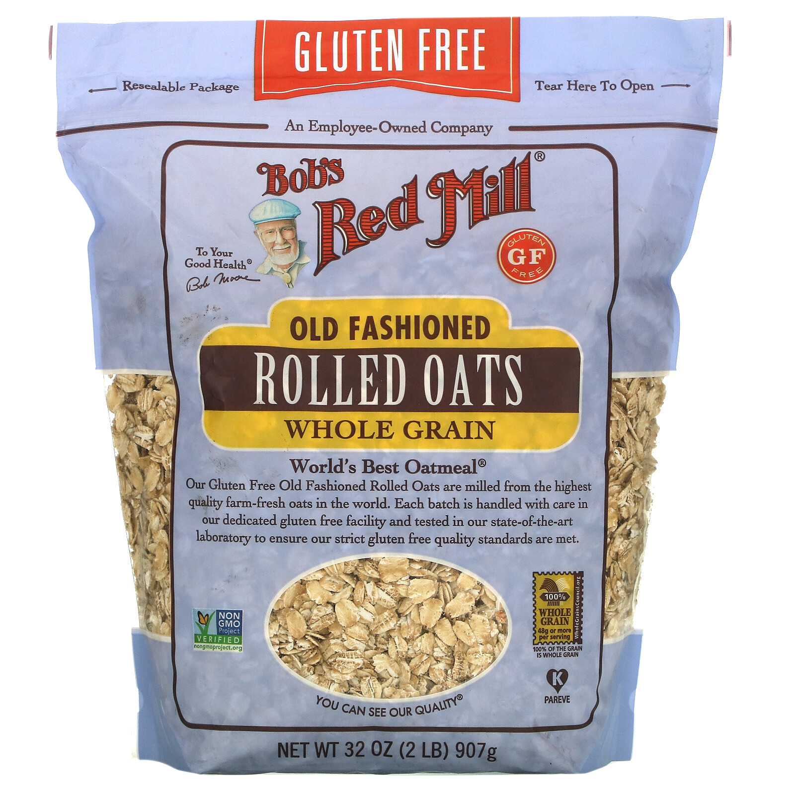 Old Fashioned Rolled Oats, Whole Grain, Gluten Free, 32 oz (907 g) gallery