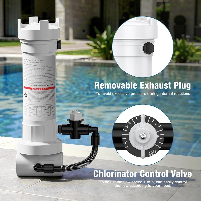 320 Pool Automatic Chlorine/Bromine Inline Feeder Compatible for Rainbow 320 gallery