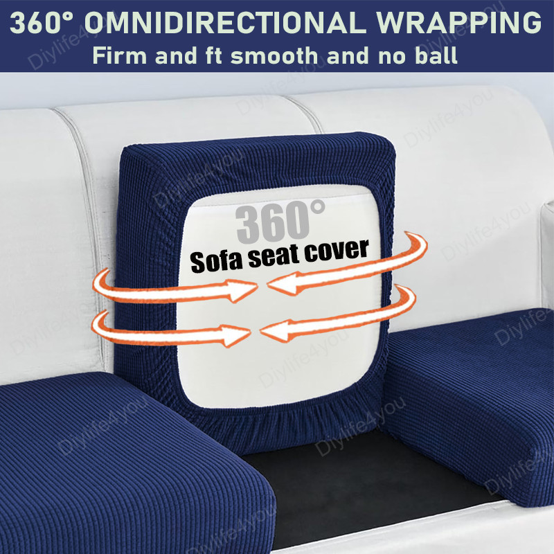 Jacquard Stretch Removable Individual Sofa Cushion Covers Couch Seat Slipcover gallery