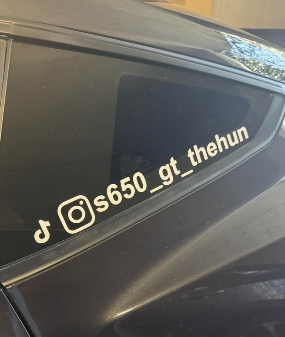 Personalized Instagram Sticker Decal (Contact us for great %%% on 20pcs plus). gallery