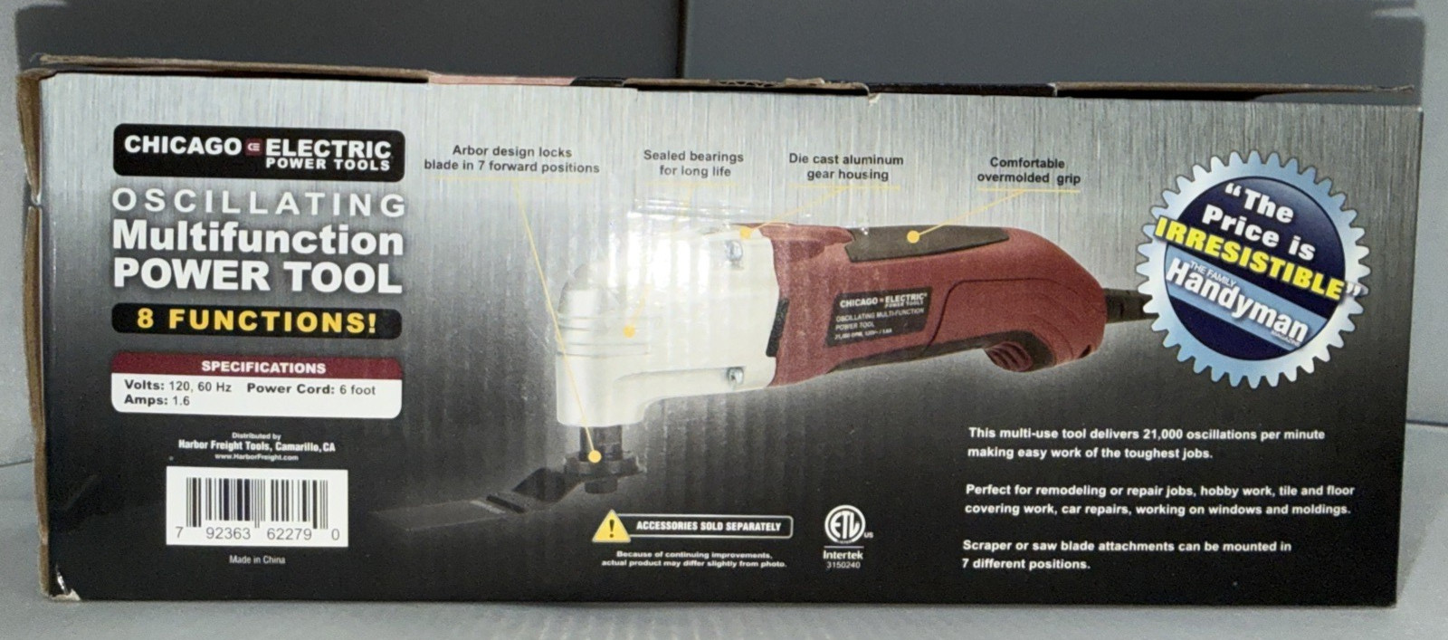 Chicago Electric Power Tools Electric Multi Function Tool 62279 New Open Box gallery