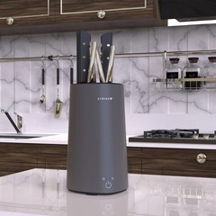 Universal Knife Block Holder without Knives Kitchen Countertop Utensil Holder