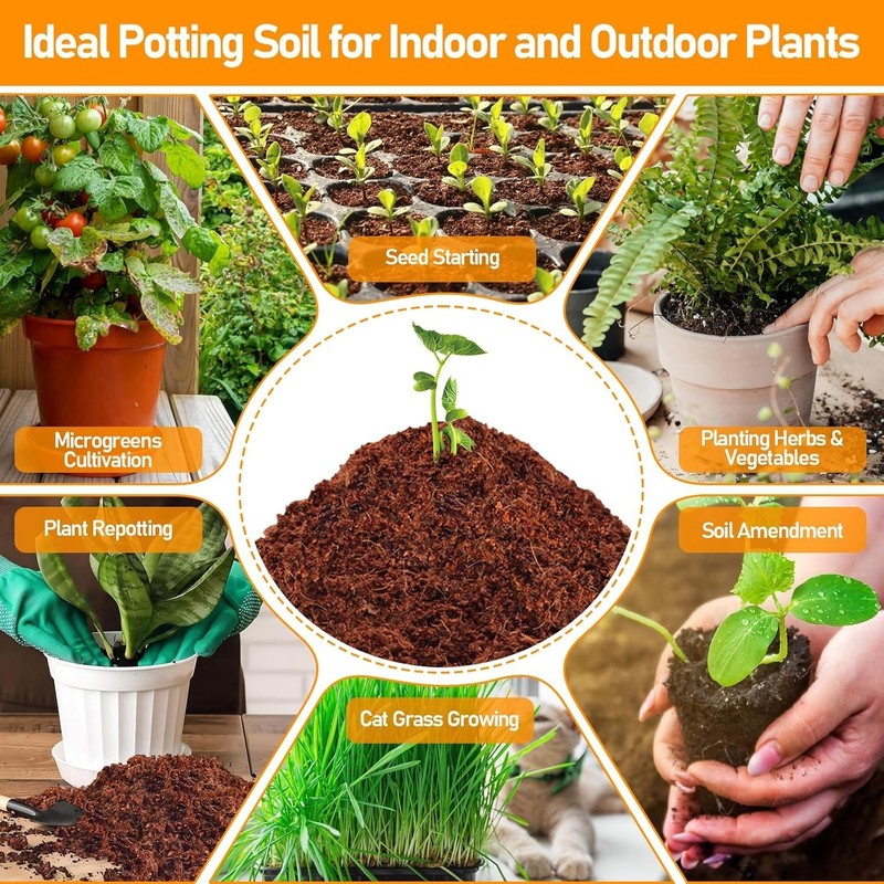 50Pcs Coco Coir Seed Starter Pellets 30mm Compressed Soil Plugs Organic Peat gallery