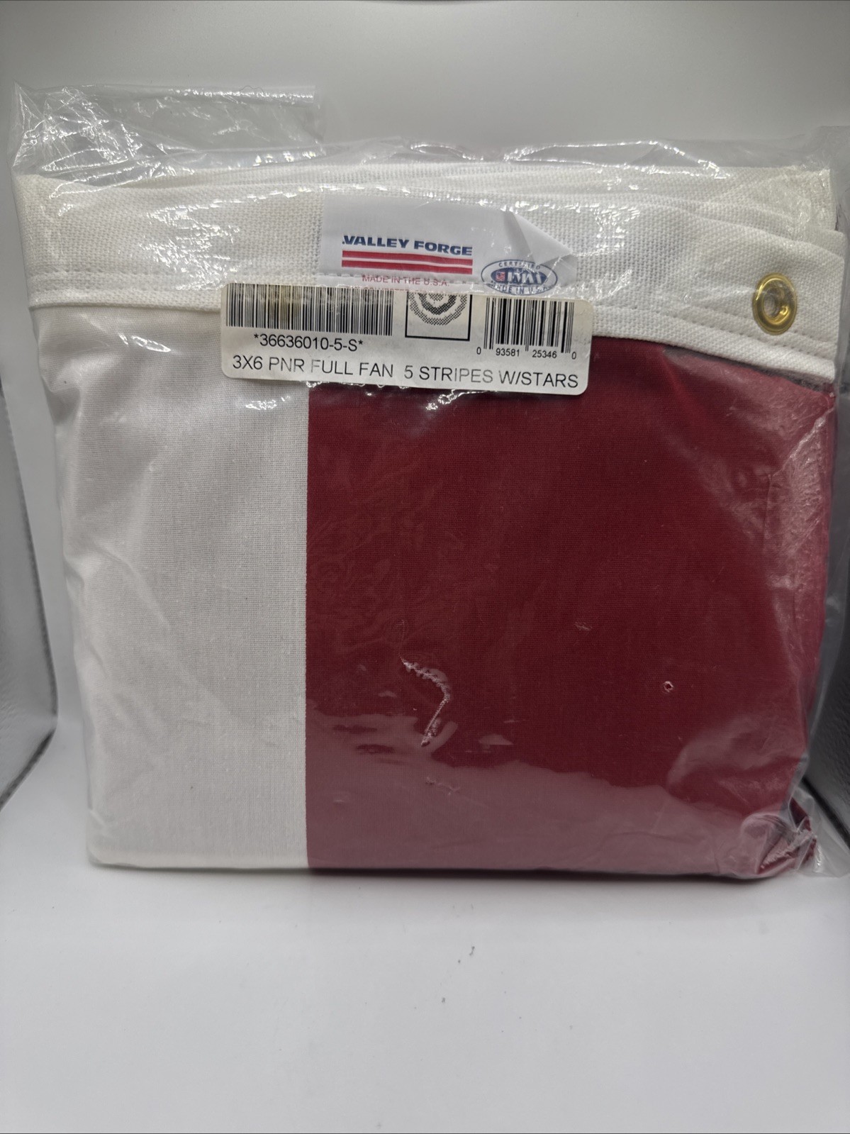 Valley Forge American Fan Flag 3' x 6' Polycotton Sentinel 100% Made In U.S.A... gallery