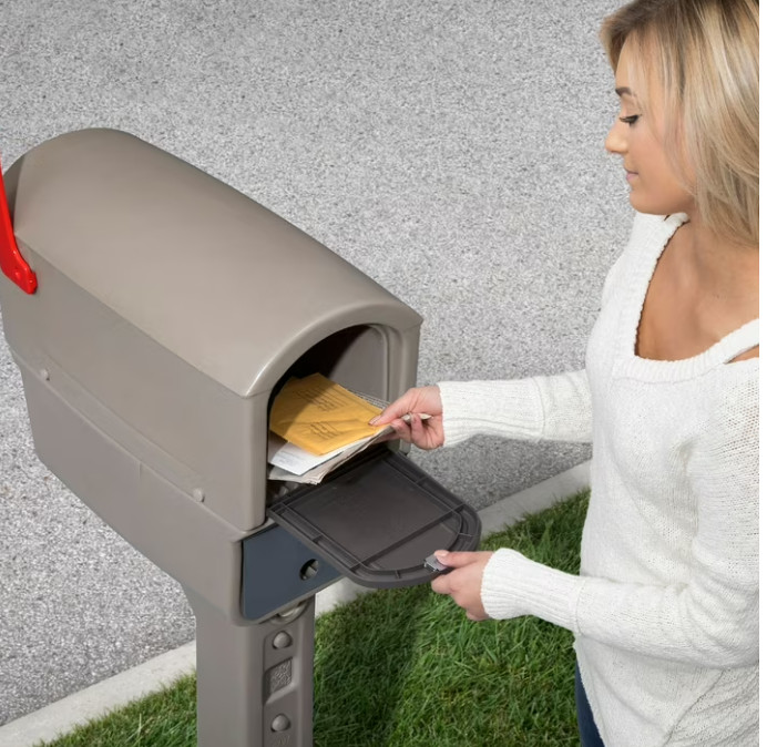 Architectural Mailboxes Harrison Venetian Bronze Mailbox and Post Combo (Medium) gallery