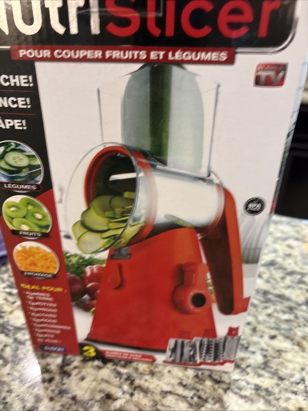NUTRISLICER Vegetable & Fruit Slicer Cutter Machine BRAND NEW IN BOX gallery