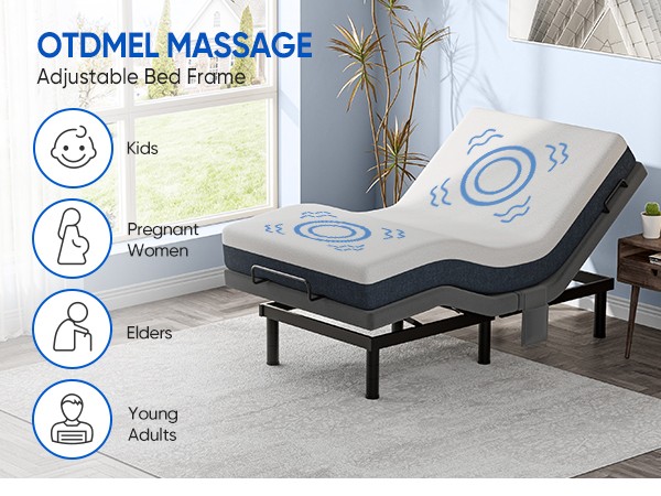 Upgrded Electric Adjustable Bed Frame Base w/ Massage Wireless Remote USB TXL gallery