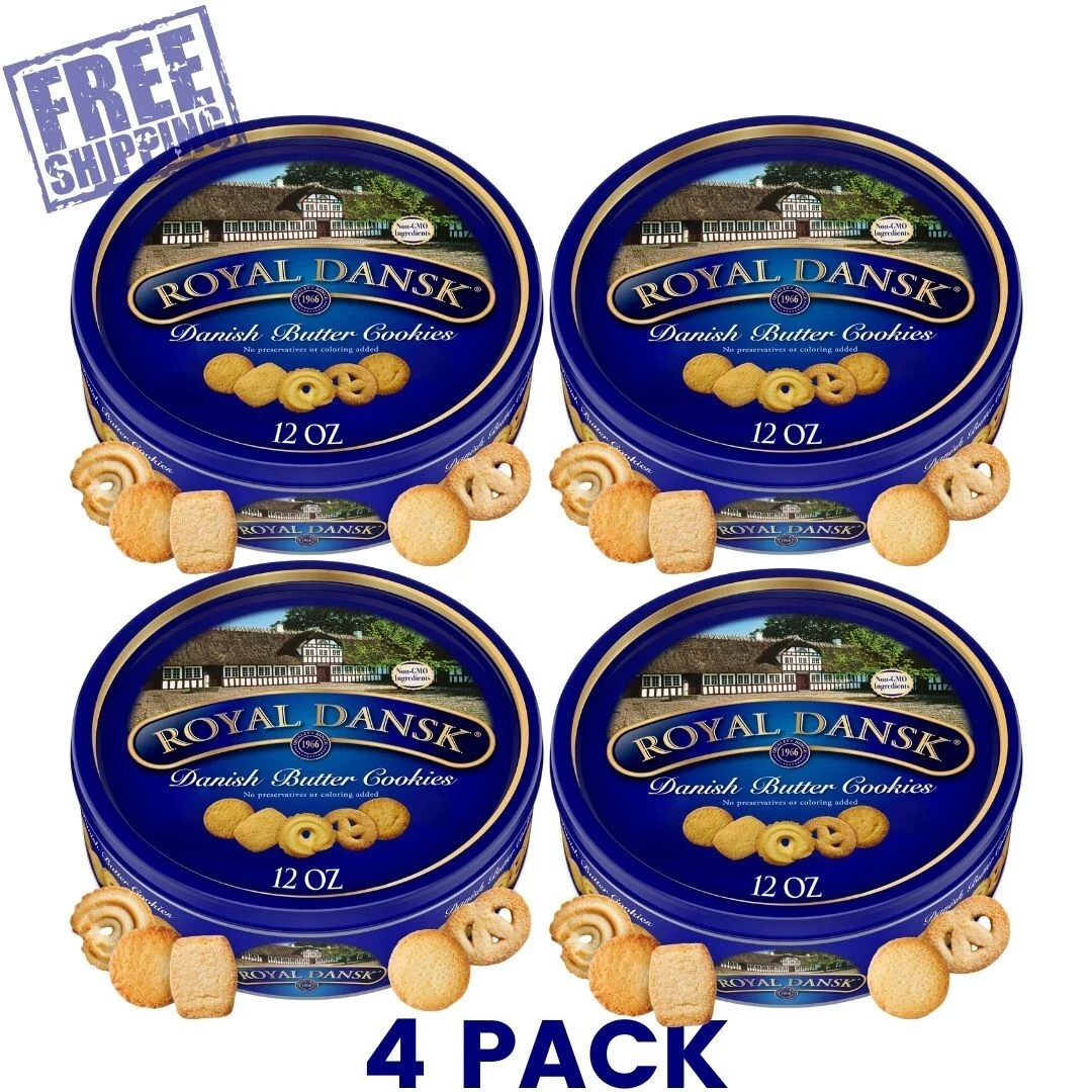 Royal Dansk Danish Cookie Selection, No Preservatives or Coloring, 12oz(4 Pack) gallery