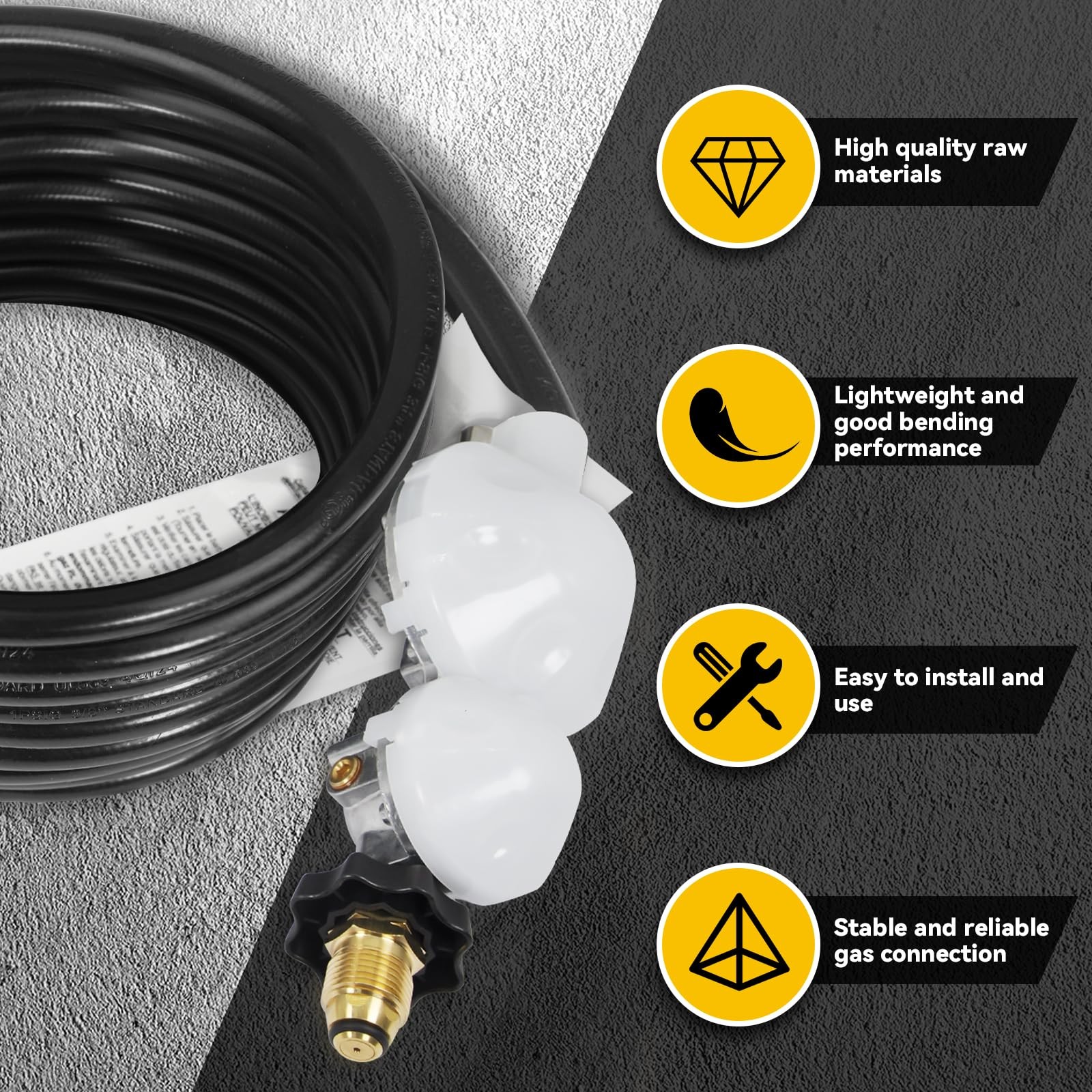 24 FT F273684 Propane Hose Compatible for mr heater F273684 buddy heaters Pro... gallery