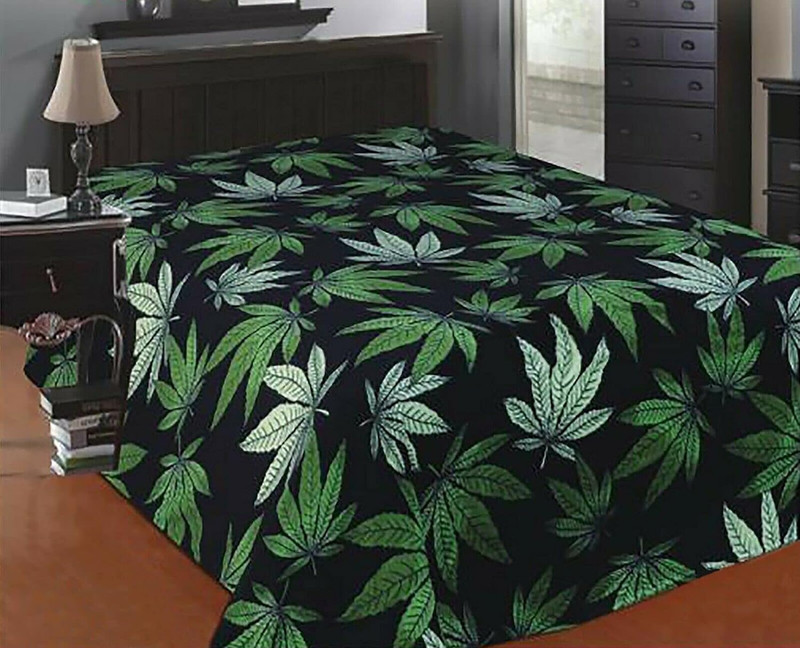 Cozy Marijuana Leaf Plush Blanket for Ultimate Comfort and Relaxation gallery