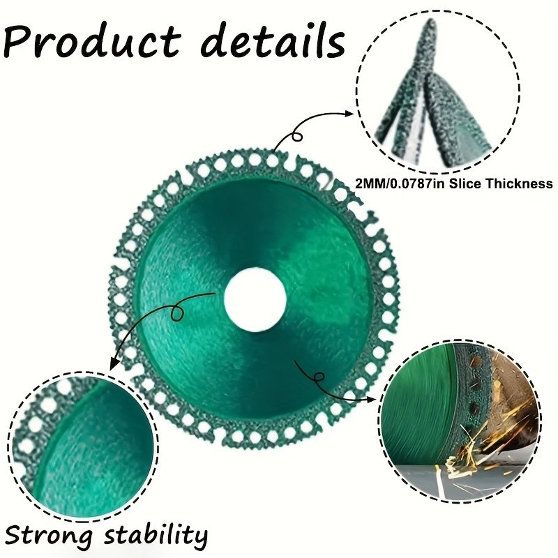 Multi-Functional Diamond Cutting Disc - For Tile, Metal, PVC Cutting gallery