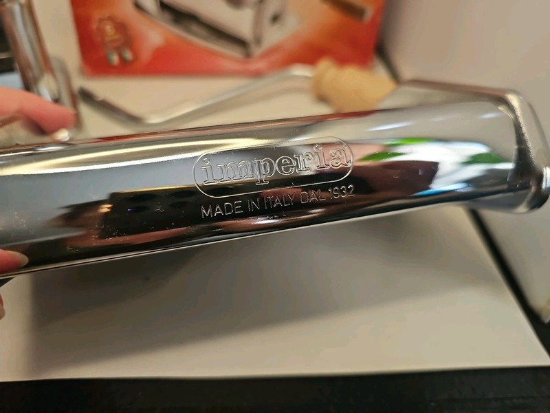 Imperia Pasta Maker Machine- 100% Made in Italy, Heavy Duty Steel - LIGHTLY USED gallery