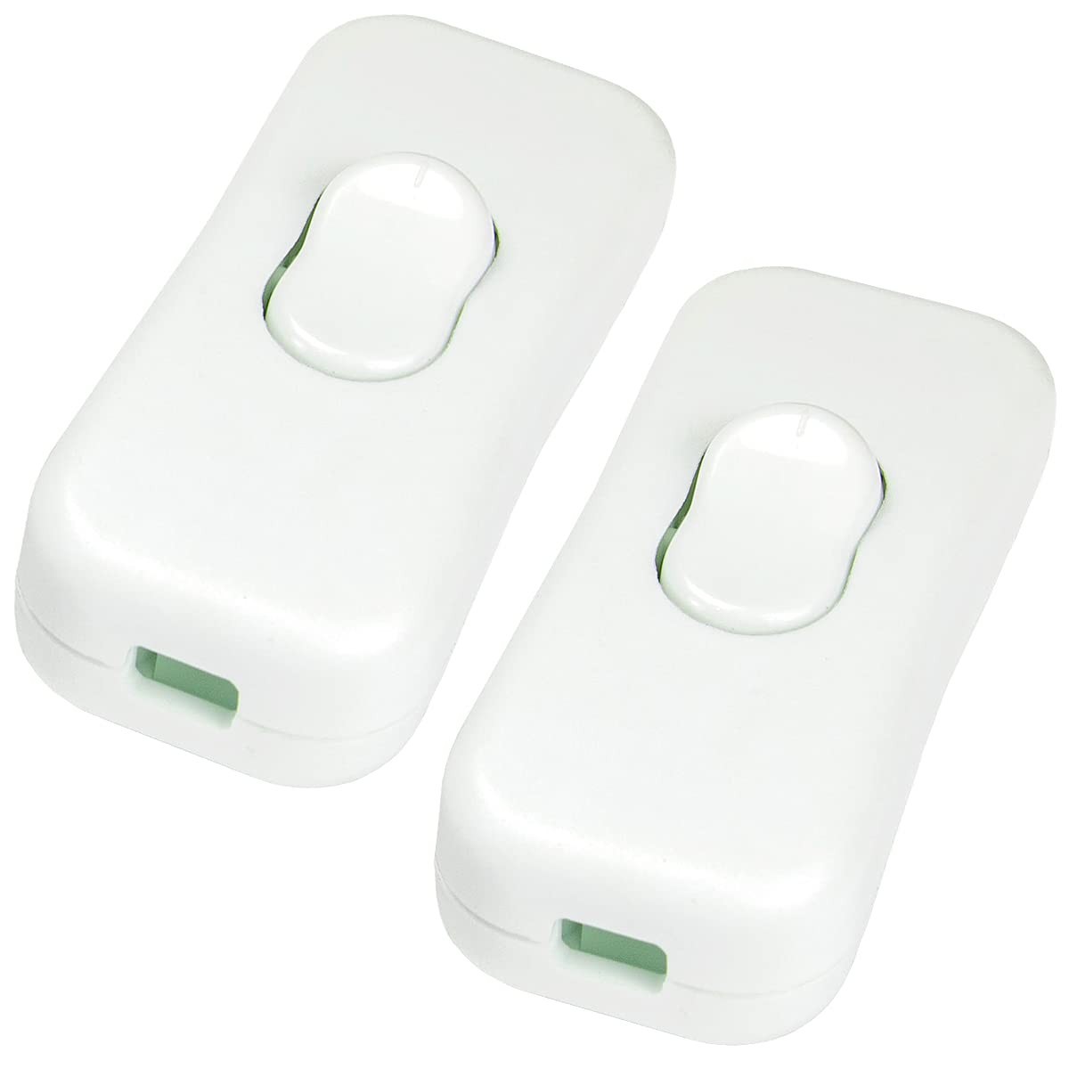 Easy To Install DPST Inline Switch - White Rocker Switch 2-Pack for Lamps gallery
