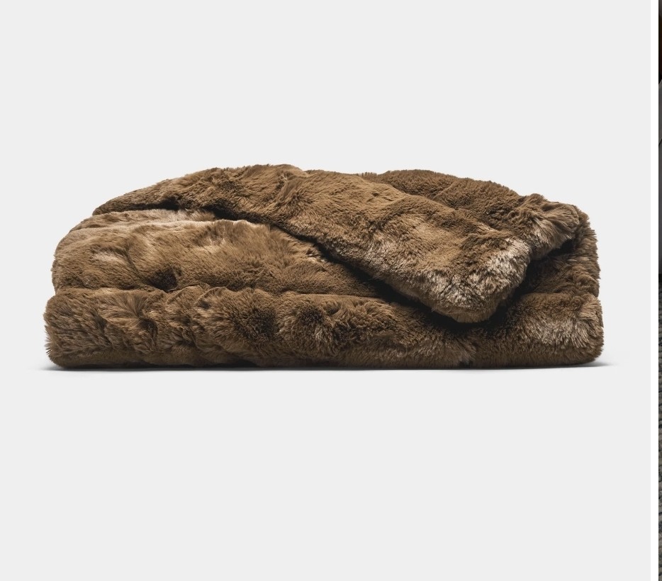 Cozy Earth Channel Cuddle Blanket Oversized Faux Fur Plush 60”x80” - NWT gallery