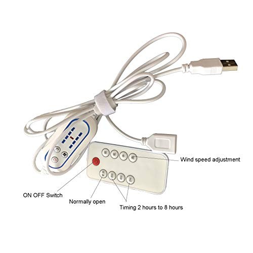 Tebatu Computer Accessories,USB Remote Control Adjustable Speed with 2-8 Hours gallery