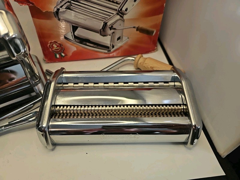 Imperia Pasta Maker Machine- 100% Made in Italy, Heavy Duty Steel - LIGHTLY USED gallery