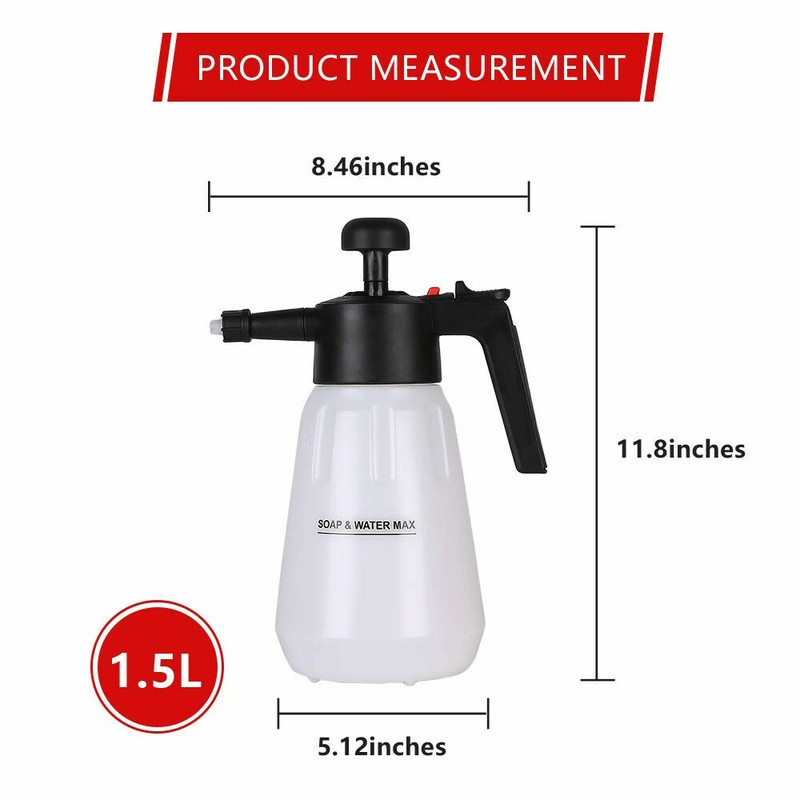 CarCarez Foaming Sprayer 1.5L Multi-Purpose Hand Pump Sprayer Professional gallery