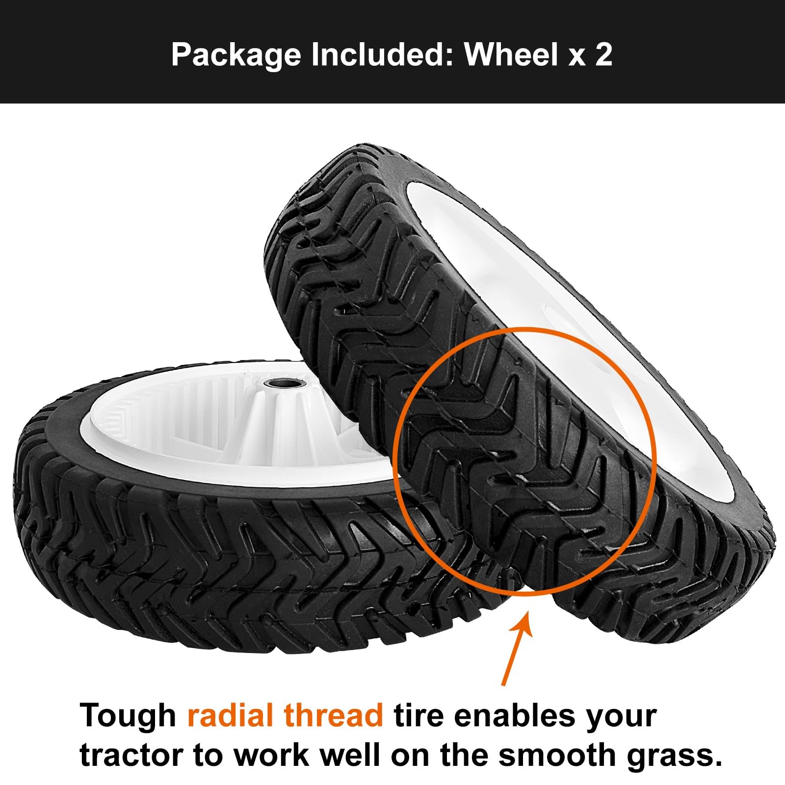 Front Drive Wheels Toro 22" Recycler Mower 2 Pack Compatible Models gallery