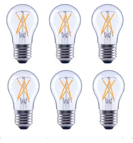 ECOSMART LED 40W SOFT WHITE A15 DIMMABLE LIGHTBULB FG-04056 - 6-PACK