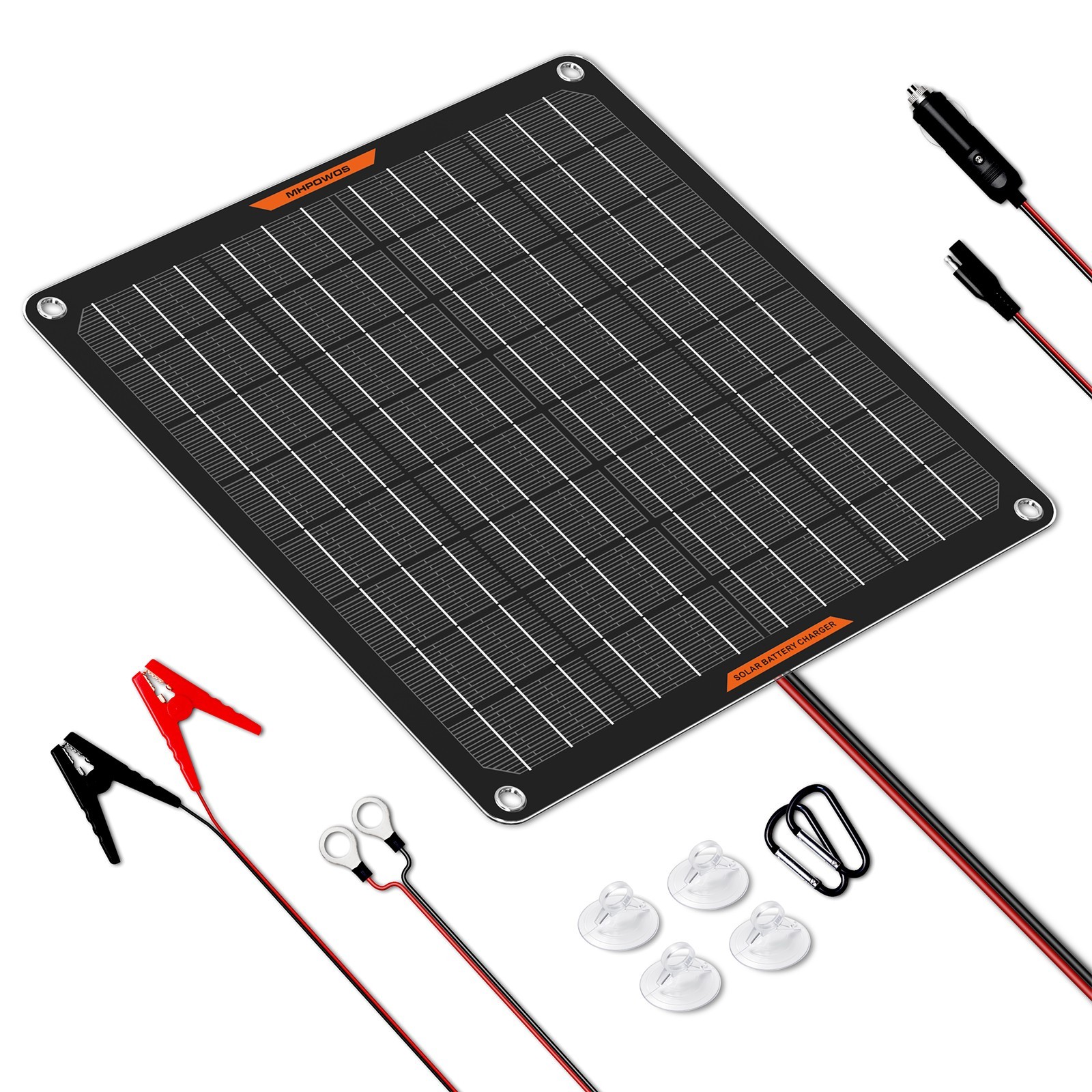 12V Solar Battery Maintainer Waterproof 10 30 50 watt Solar Panel Kit for Car gallery
