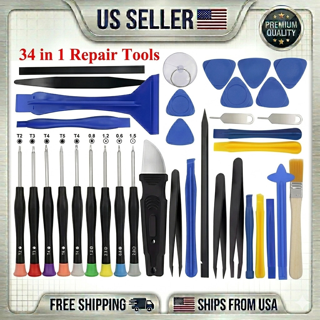 34-in-1 Precision Screwdriver Repair Tool Kit For Phone Laptop PC Electronics gallery