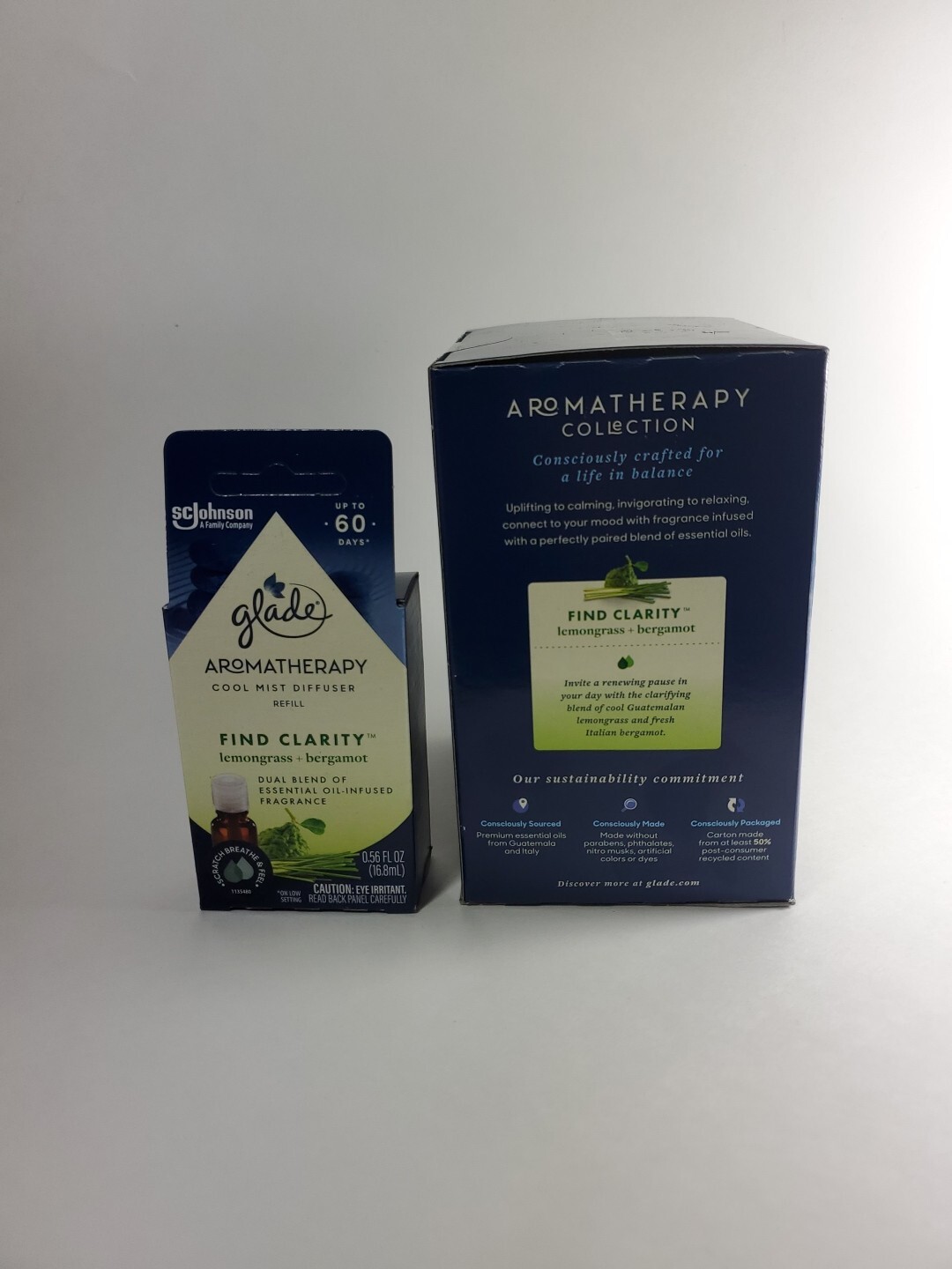 Glade Aromatherapy Essential Oil Diffuser with 2 Refill Lemongrass& Bergamot gallery