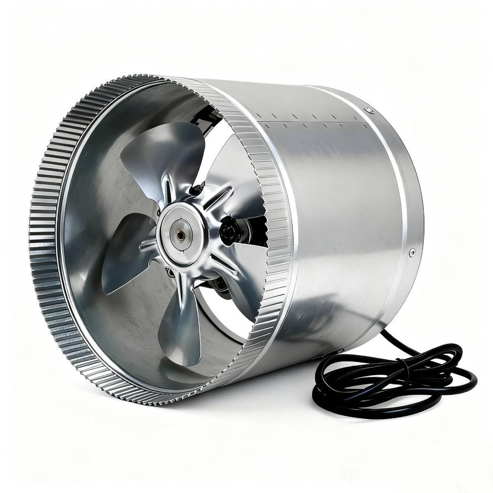 Sunstream 10 Inch 1170 Cfm Inline Booster Duct Fan Ventilation Hvac Exhaust Fan