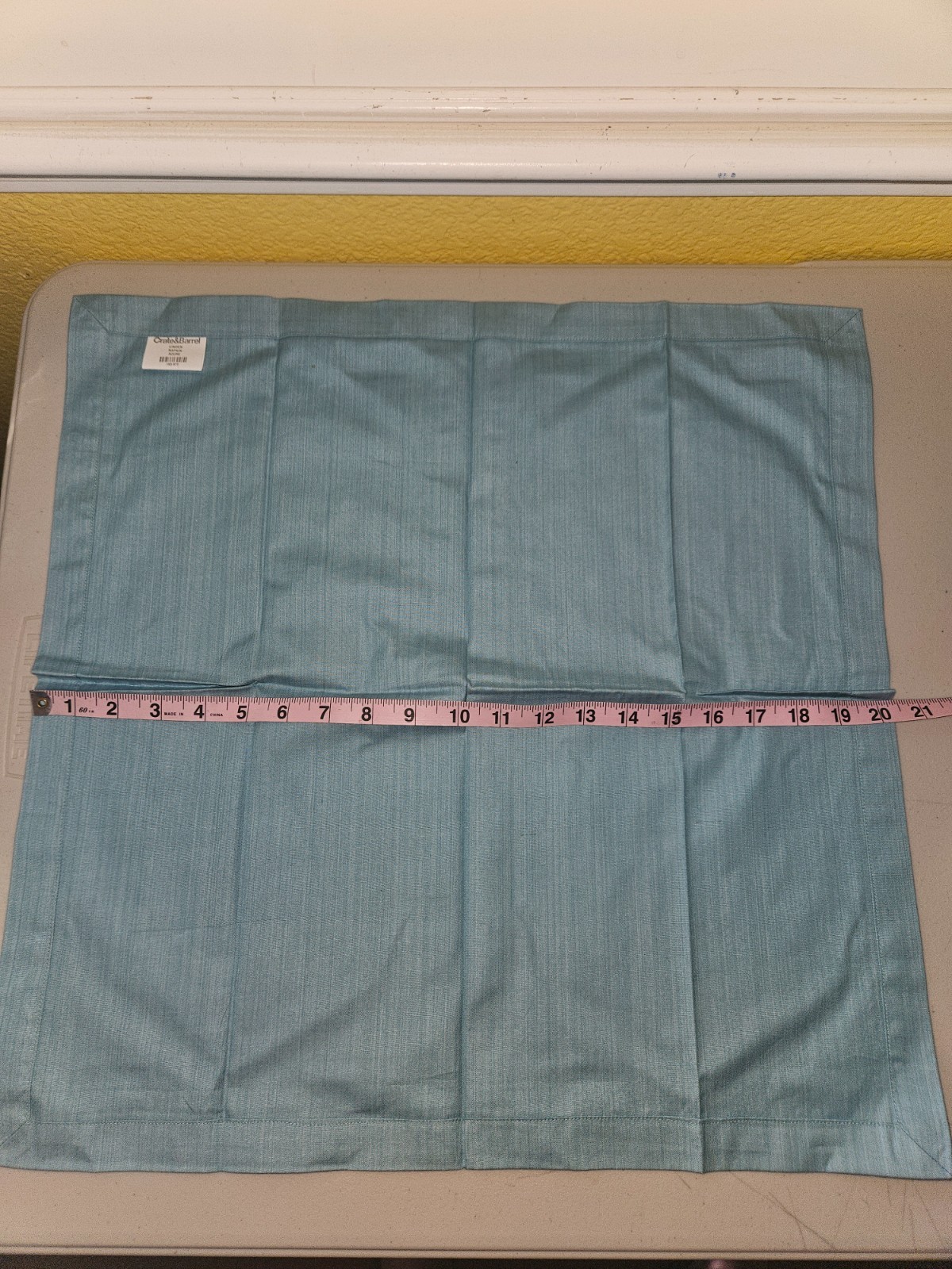 Crate & Barrel Linden Napkin Azure x6 gallery