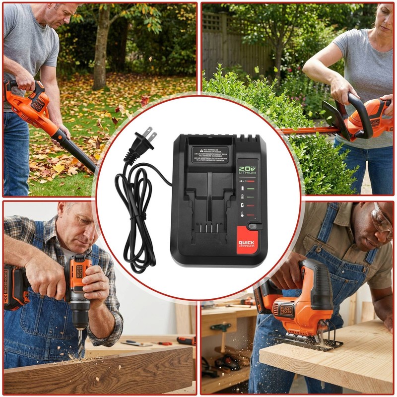 BDCAC202B Charger Replacement for Black & Decker 12V 20V Lithium Battery LBXR20 gallery