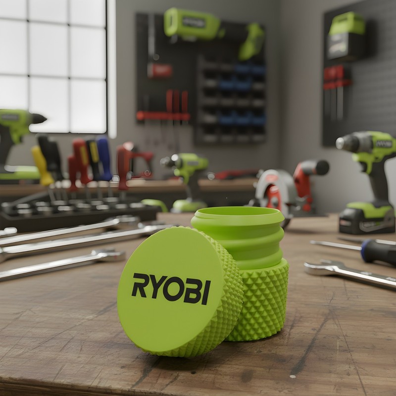 Ryobi Container – Threaded Screw & Parts Storage Box 3D Printed for Tools gallery