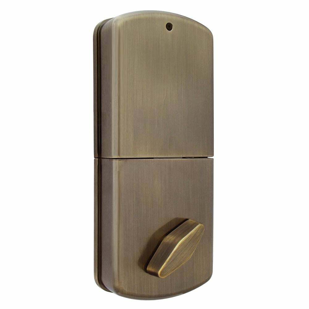 MiLocks Electronic Deadbolt Back-Lit Touch Pad Antique Brass Single Cylinder gallery