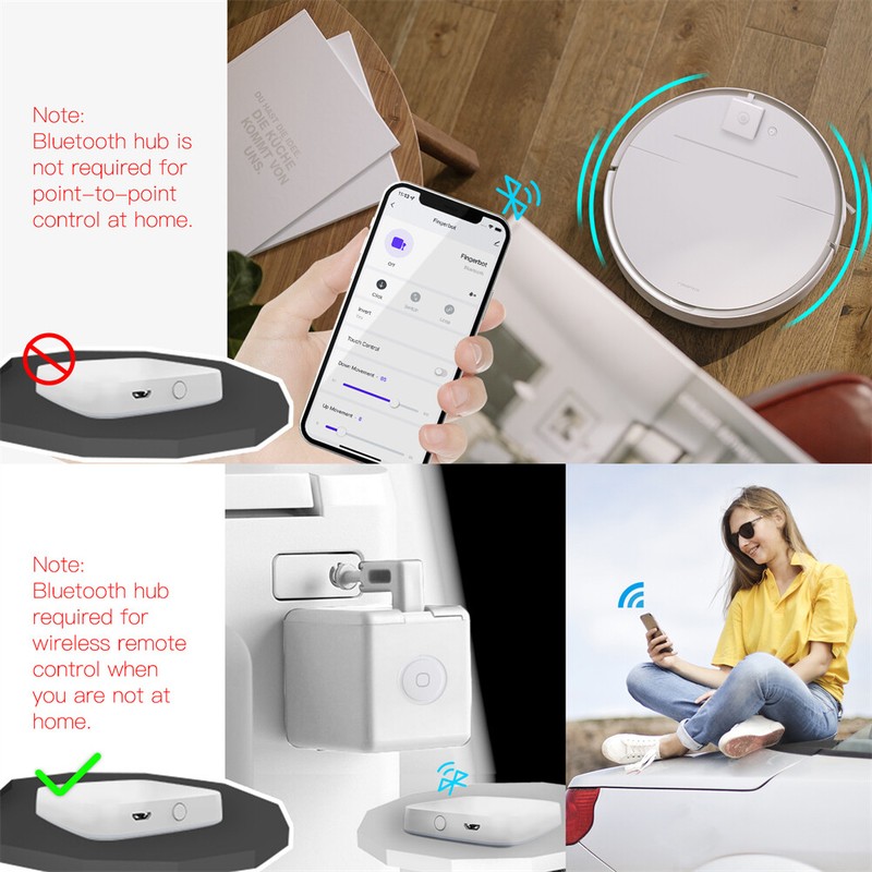 MOES Bluetooth Fingerbot Plus Smart Button Pusher No Wiring Switch APP Control gallery