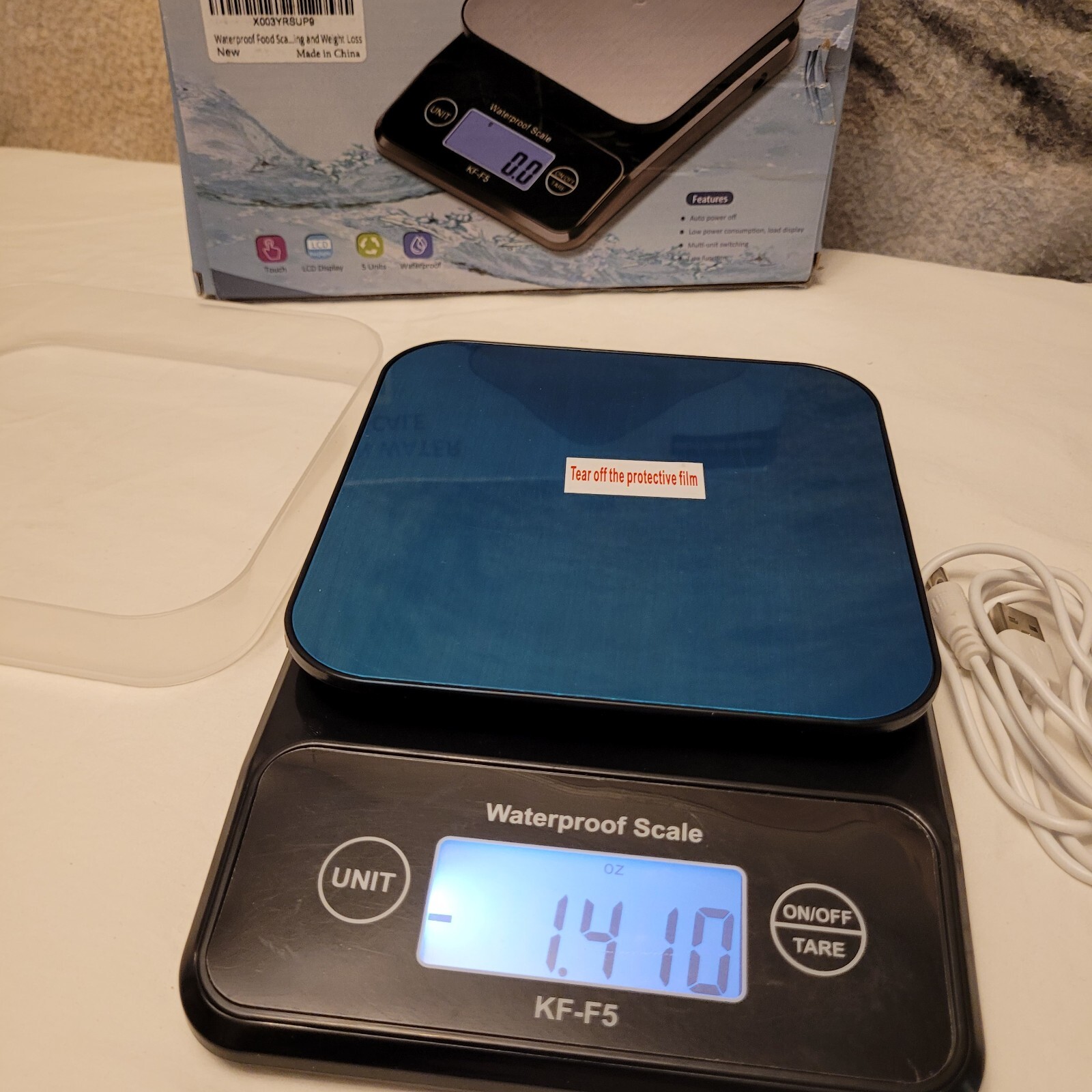 Waterproof Food Scale, Digital Kitchen Scale Weight Grams and Ounces 5kg/11lb gallery