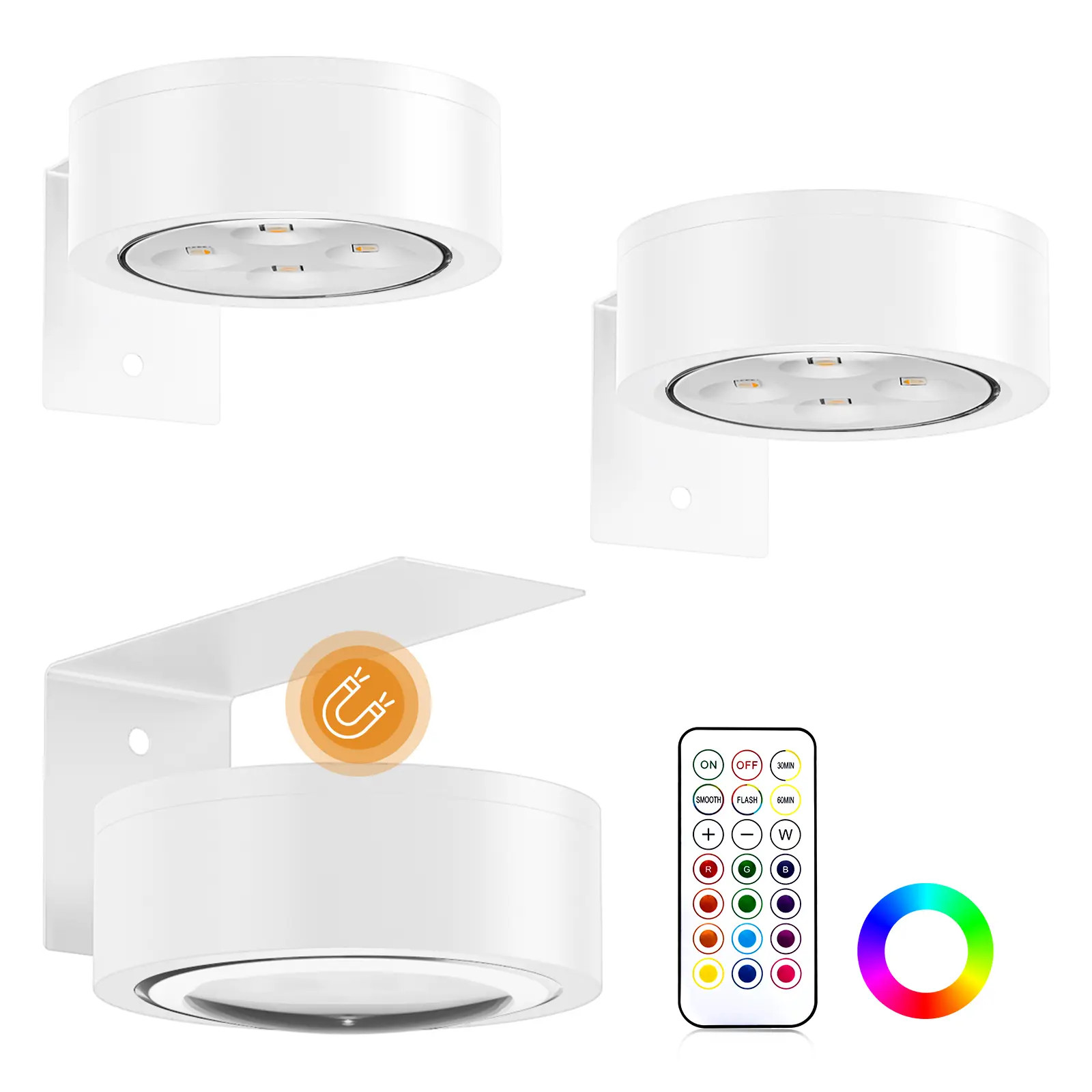 3-Pack Picture Lights for Wall Rechargeable Battery Operated Led Poster Light gallery
