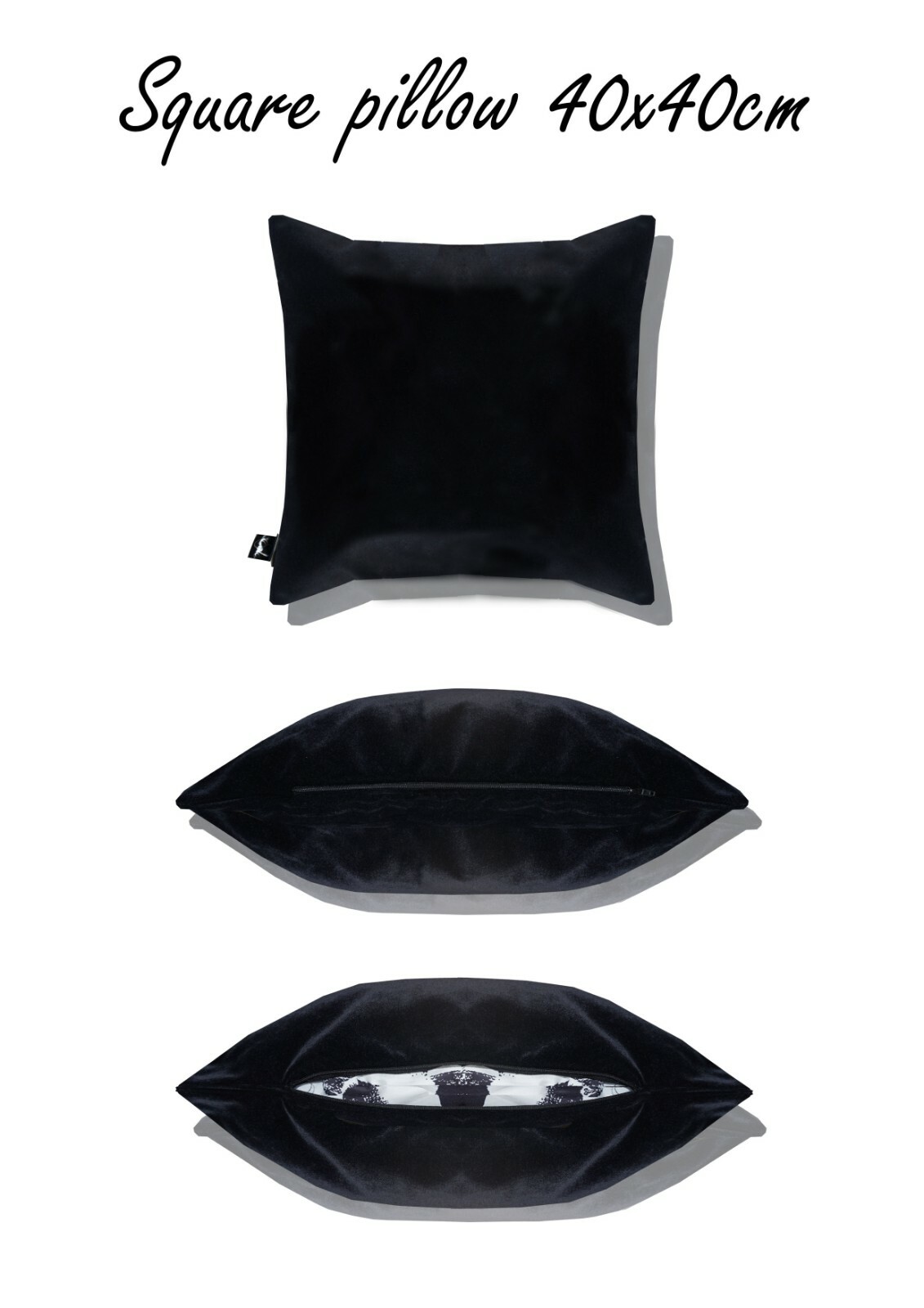 ONE DIRECTION embroidered black Pillow Case Personalized Cover Sofa15,75x15,75in gallery