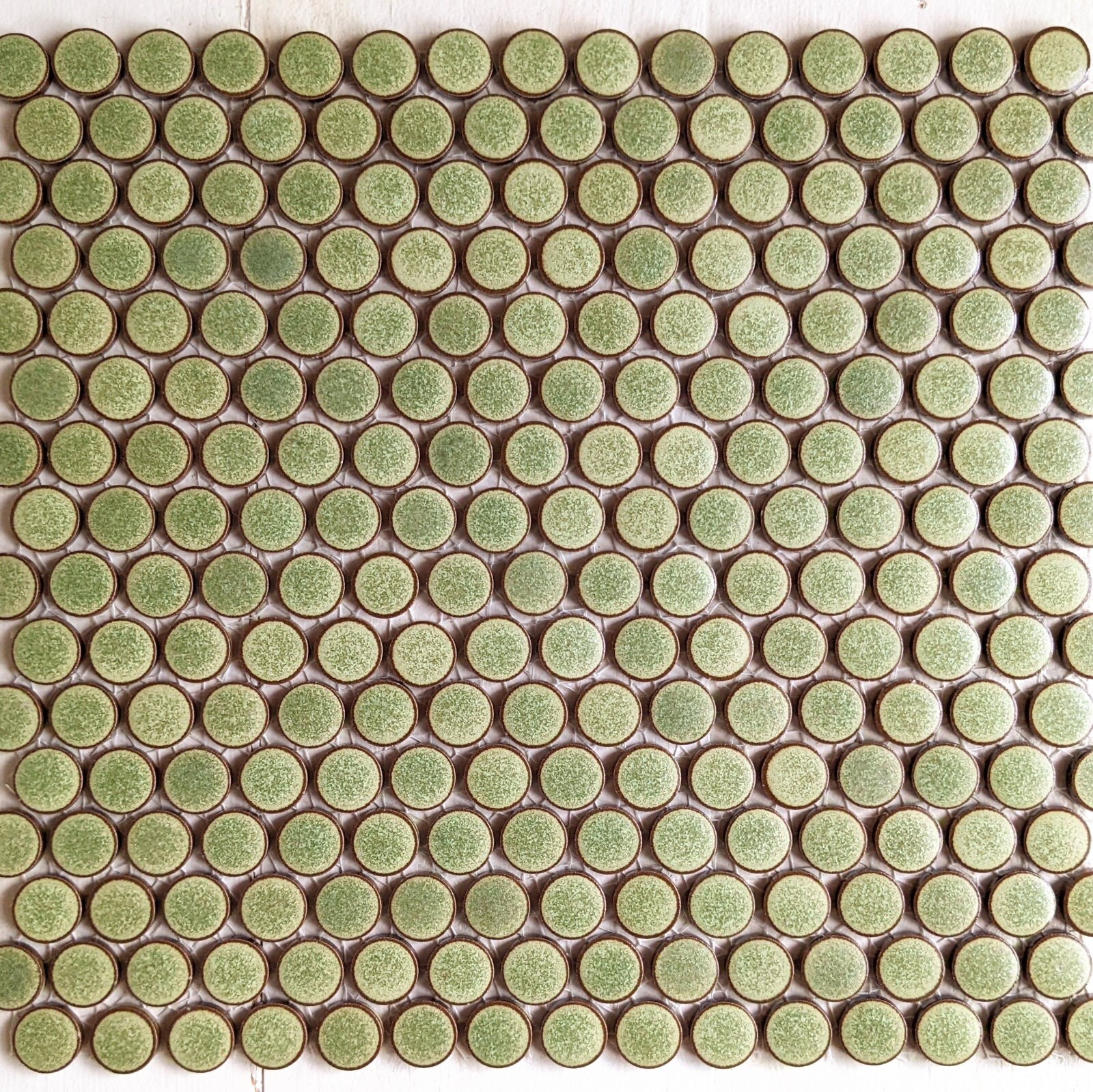 Rustic Green Penny Round Mosaic Tile For Wall & Floor gallery